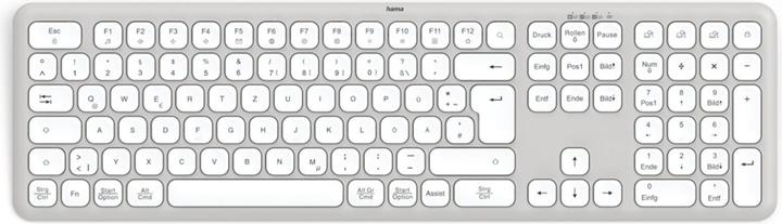 Produktbild Hama Multi-Device-Tastatur WK-550 kabellos Funk u. Bluetooth WS QWERTZ (DE, Kabellos)