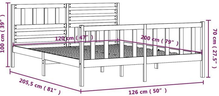 Actual product image VidaXL Neils (120 x 200 cm)