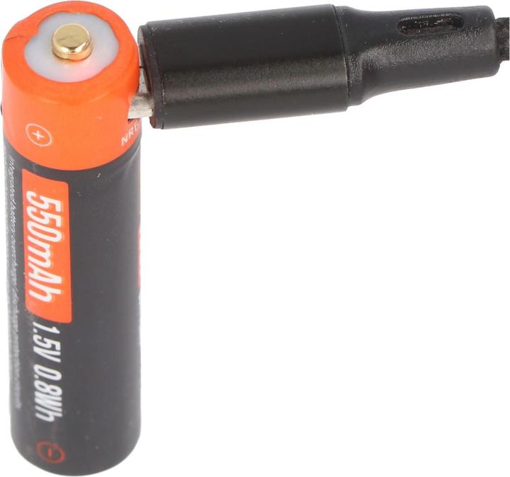 Image du produit AccuCell Pile ronde AAA, Li-ion, 1,5V, avec port de charge USB (1 pcs, AAA, 550 mAh, Chargeurs sans batterie)