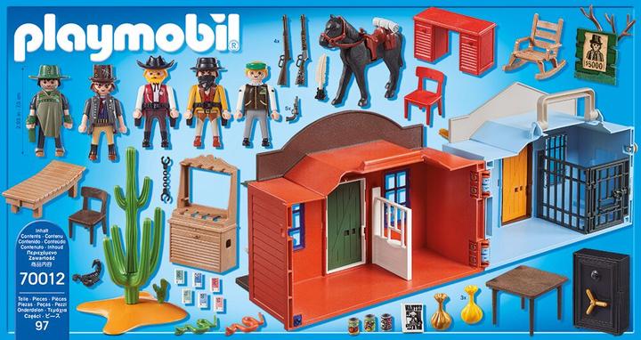 Actual product image Playmobil Driving Western City (70012)