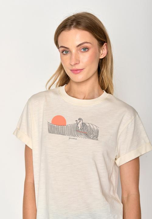 Produktbild Greenbomb Women's Animal Sloth Waves Stop T-Shirt (L)