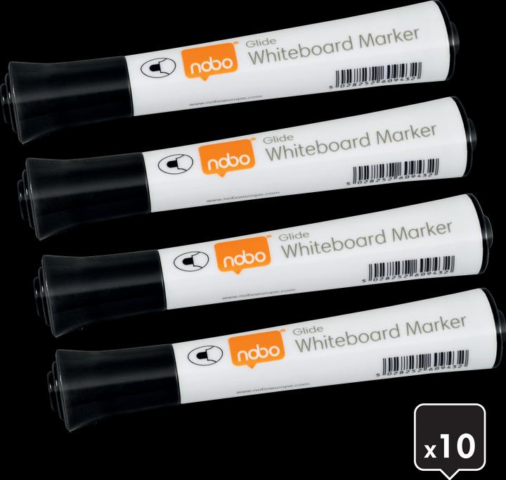 Image du produit Nobo Marqueur de planche Glide (Noir, 2 mm, 10 x)