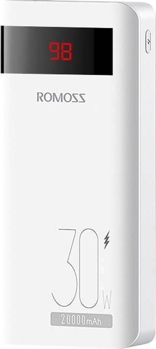 Romoss Sense6PS Pro Powerbank 20000mAh, 30W (white) (20000 mAh, 30 W)