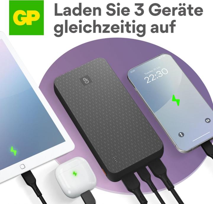Produktbild GP Batteries GP PowerBank B+ Serie 20000 mAh schwarz (20000 mAh)