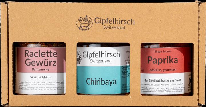 Produktbild Gipfelhirsch Raclette Gewürz Geschenk Box (250 g)