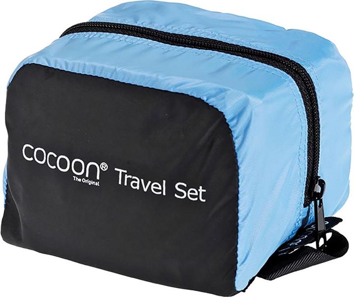 Image du produit Cocoon Set de voyage bleu clair/noir (Coussins de voyage)