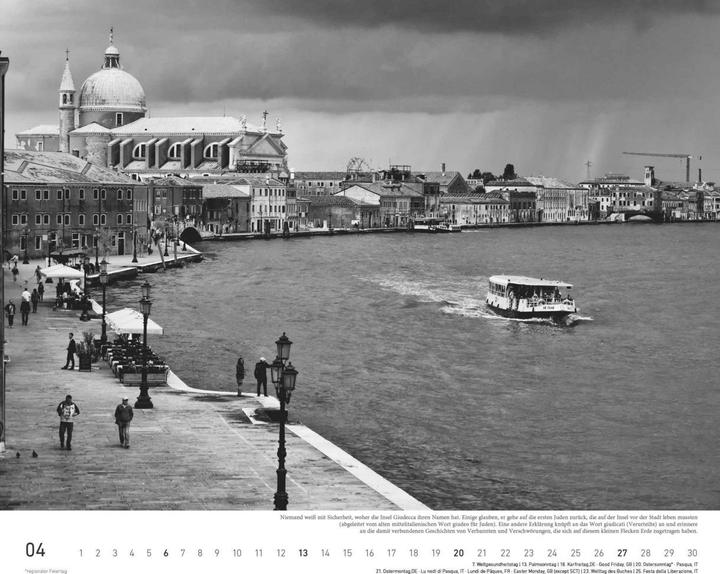 Actual product image Venezia 2025 52x42.5 (29.7 x 42 cm, Hardcover, German)