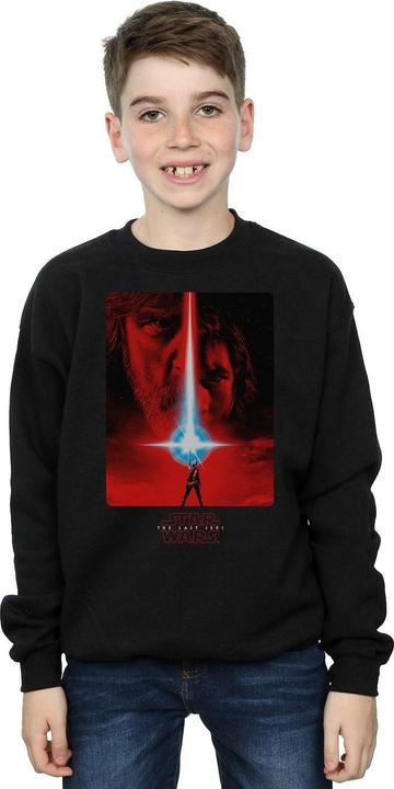 Actual product image Star Wars Boys The Last Jedi Red Poster Sweatshirt (140, 146)