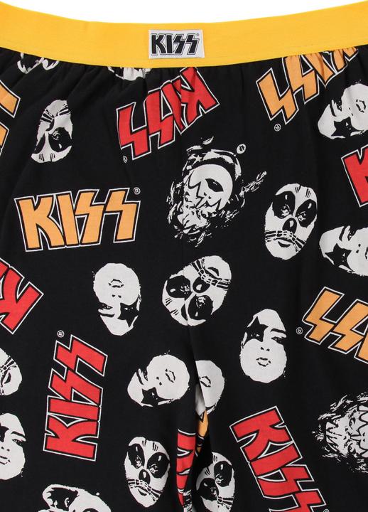 Produktbild Recovered KISS Faces Black Loungehose L (L)