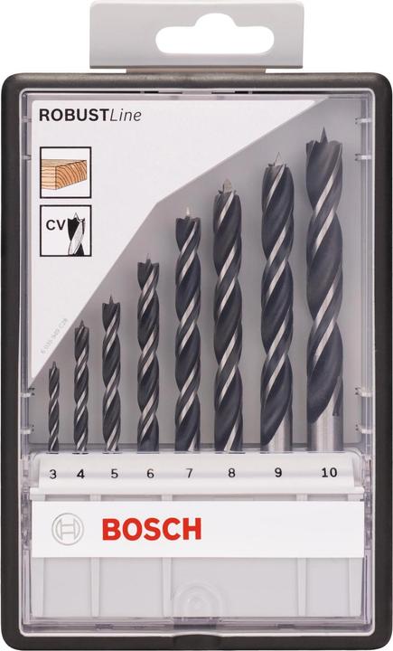 Immagine prodotto Bosch Professional Zubehör Set di punte per legno PRO. 8 pezzi. (3 mm, 4 mm, 5 mm, 6 mm, 7 mm, 8 mm, 9 mm, 10 mm)