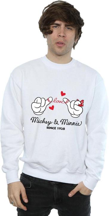 Actual product image Disney Mens Mickey Mouse Love Hands Sweatshirt (M)