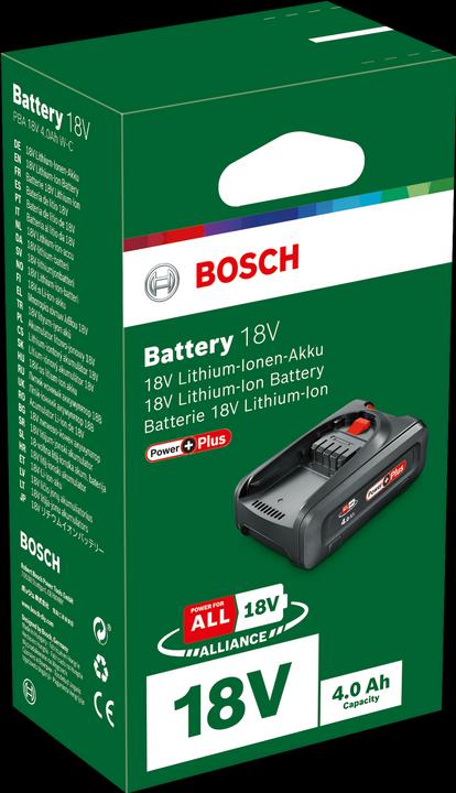 Produktbild Bosch Home & Garden Akkupack PBA 18V PowerPlus (1x4,0Ah) (18 V)