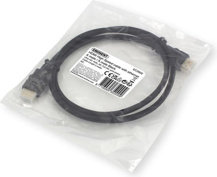 Immagine prodotto Ewent Eminent HDMI con cavo Ethernet (2 m, HDMI)