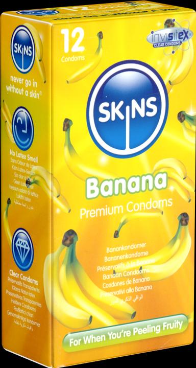 Produktbild Skins Bangin' Banana» 12 Kondome mit feinem Bananenaroma - ohne Latexgeruch (12 Stk.)