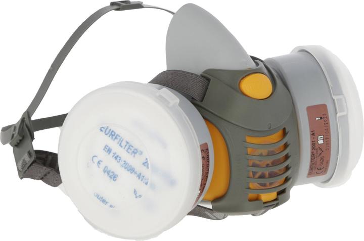 Produktbild Kerbl Halbmaske Vulcano, Set inkl. 2 Filter A1P2, Blister (1 x)