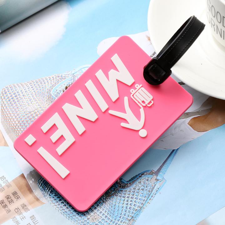 Actual product image Noya Kofferanhänger Gepäck-Etiketten Luggage Tag mit Adressschild - NOT YOUR BAG (4er Set) (Locks & Trailers)
