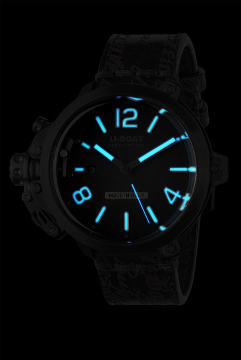 Produktbild U-Boat 8806 Capsule 50 mm PVD BK BL Automatik Herrenuhr 10ATM (Sportuhr)
