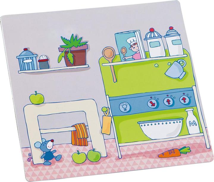 Actual product image Haba Magnet play box dress-up doll Lilli (German, French, Italian, English)