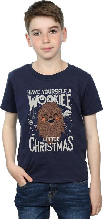 Actual product image Star Wars Boys Wookiee Little Christmas T-Shirt (140, 146)