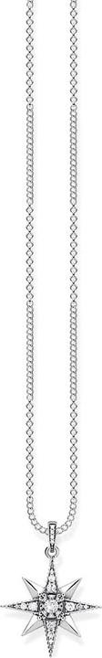 Produktbild Thomas Sabo Halskette Royalty Stern (Schmuckstein, Silber 925, 40 - 45 cm)
