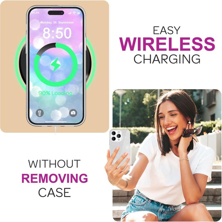 Actual product image Nalia Glitter hybrid cover (Apple iPhone 16 Pro Max)