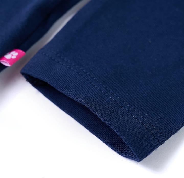 Produktbild VidaXL Kinder-Langarmshirt Marineblau 128,Material: 95 % Baumwolle (128)