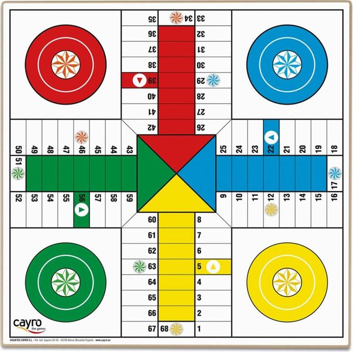 Actual product image Cayro Parcheesi Goose Play (English, Spanish)