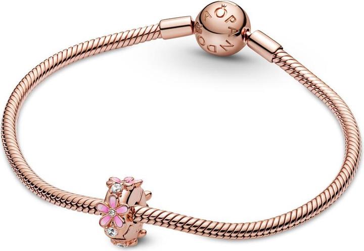 Actual product image Pandora Daisy Flower (Rose gold, Enamel)