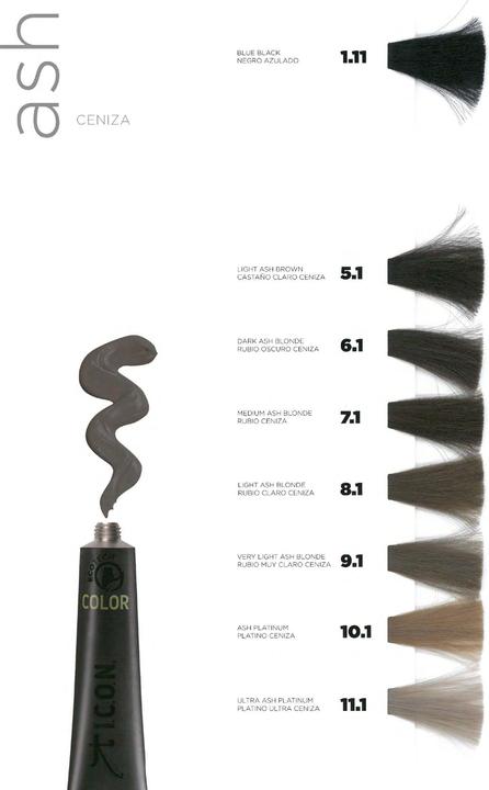 Actual product image Icon ECOTECH COLOR natural colour #7.1 medium ash blonde 60ml (7.1 Medium Ash Blonde)