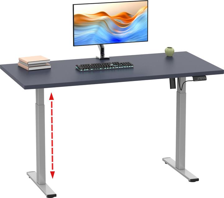 Actual product image VCM Desk adjustable Lona 110x80 si (110 x 80 x 120 cm)