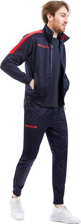Actual product image Givova Tuta Revolution tracksuit navy blue-red TR033 0412 XL (XL)