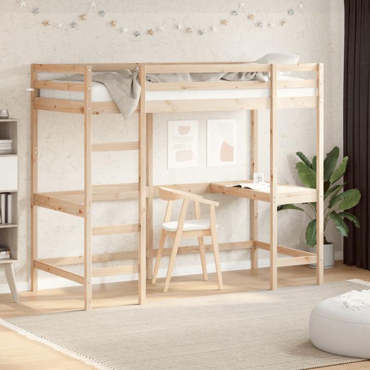 Image du produit VidaXL Lit superposé avec bureau (100 x 200 cm)
