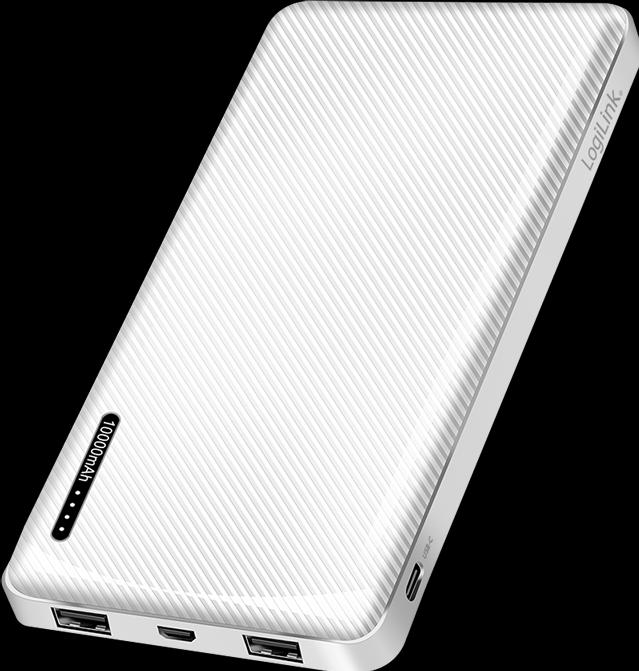 Produktbild LogiLink POWERBANK PA0316, 10.000mAh, 2-fach USB-A Ausgang (10000 mAh, 12 W, 12 Wh)