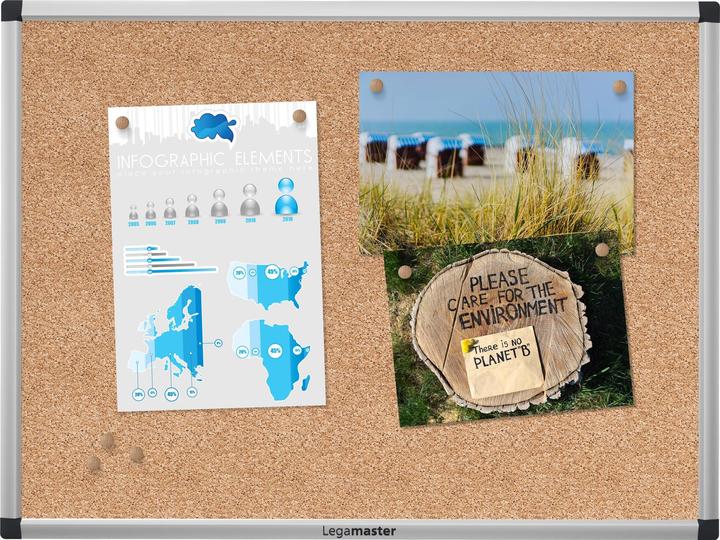 Actual product image Legamaster Pinboard Unite 45 cm x 60 cm, Brown (Bulletin board, 60 x 45 cm)