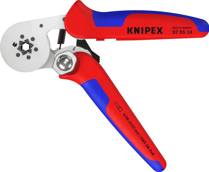 Image du produit Knipex Pince à sertir auto-ajustable pour embouts de câble (180 mm)