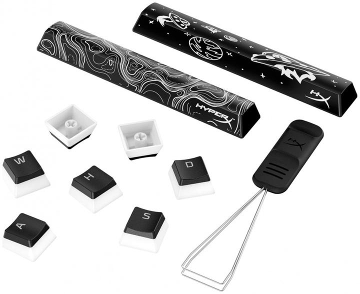 Actual product image HyperX Pudding Keycaps 2 Full 112 PBT Key Set - Black (US Layout) 7G8K1AA