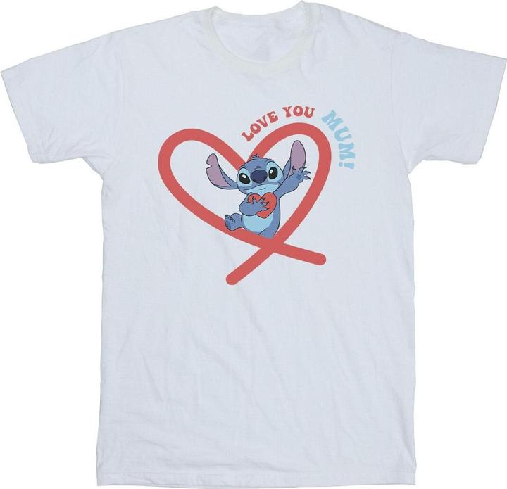 Disney Lilo & Stitch Love You Mum TShirt (S)