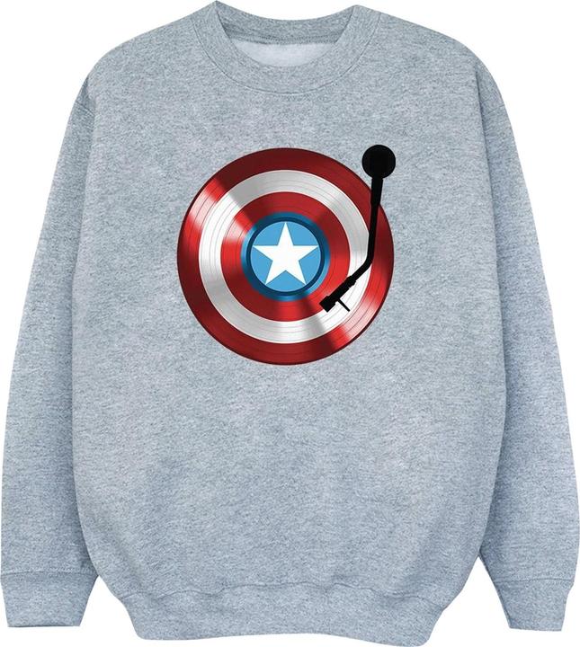 Immagine prodotto Captain America Turntable Felpa Ragazzi (152, 158)