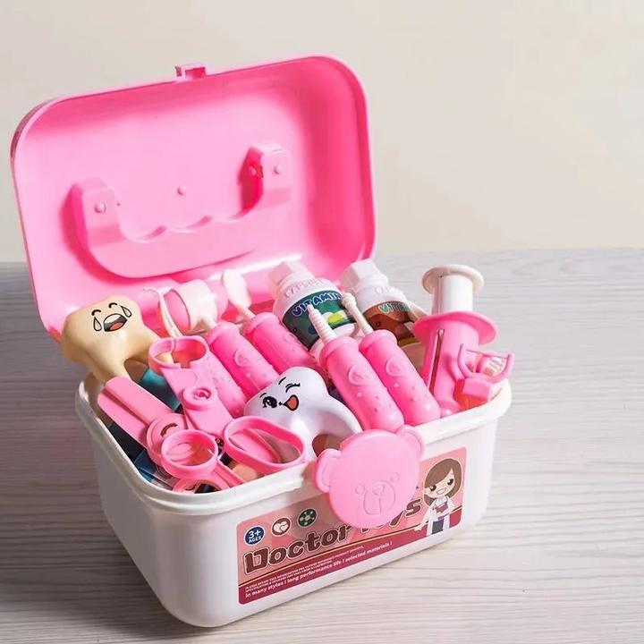 Image du produit Activity Board Mallette de médecin pour enfants, mallette de médecin jouet avec stéthoscope