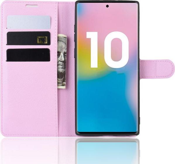 Actual product image MU Classic Litchi Leather Bookcover Series (Samsung Galaxy Note 10+ 5G, Samsung Galaxy Note 10+)