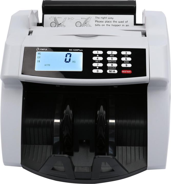Actual product image Olympia Money counting and testing machine NC 520 Plus (Bank note counter)