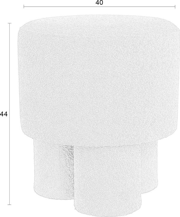 Produktbild Zuiver Stool Marcos Red Brown