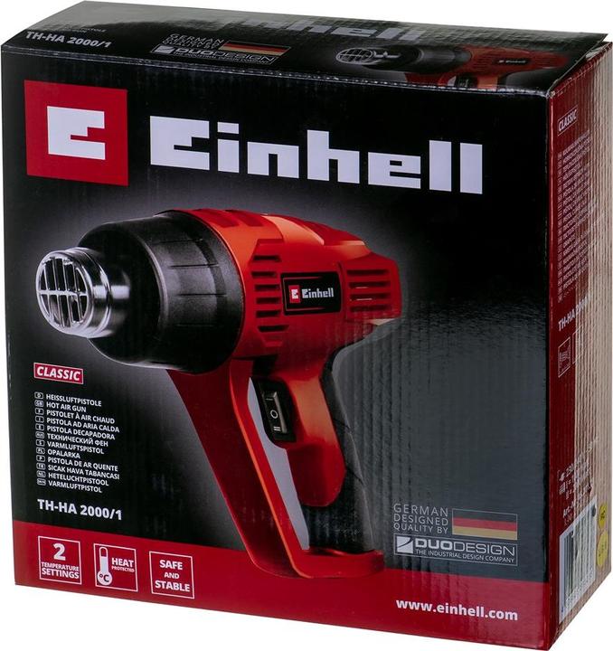 Actual product image Einhell Hot air blower incl. accessories