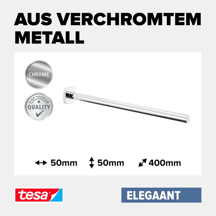 Produktbild tesa ELEGAANT Handtuchhalter inkl. Klebelösung ohne Bohren
