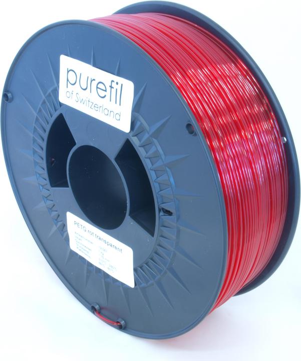 Actual product image Purefil Filament (PETG, 1.75 mm, 1000 g, Red)