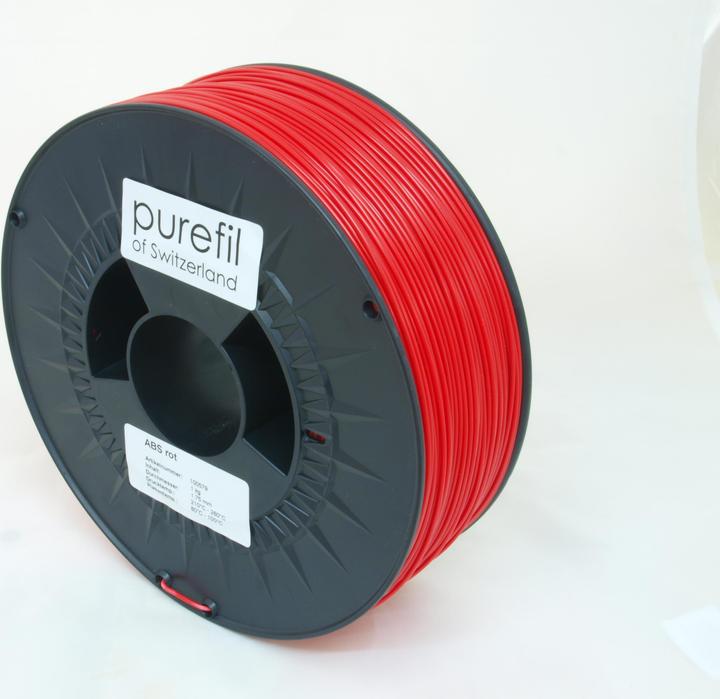 Produktbild Purefil FIlament (ABS, 1.75 mm, 1000 g, Rot)