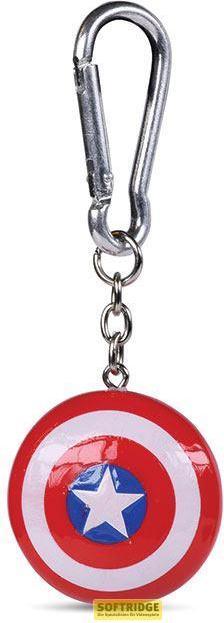 Actual product image Pyramid MARVEL - Captain America Shield - Porte-clés 3D