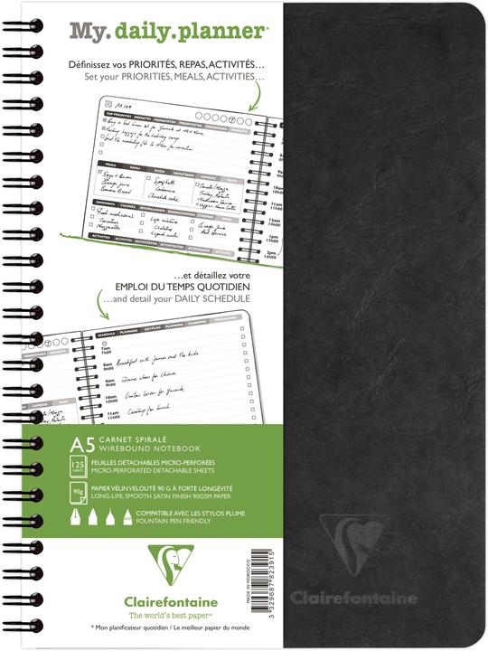 Valori nutrizionali e ingredienti Biella CLAIREFON Agenda AgeBag senza data 782391C my Daily 125 fogli nero A5 (14,8 x 21 cm)