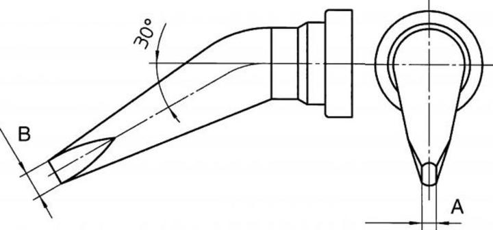 Image du produit Weller Erem Panne à souder LT HX 0,8 mm (Panne de soudure)