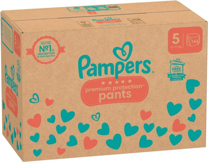 Produktbild Pampers Premium Protection Pants (Gr. 5, Monatsbox, 144 Stück)